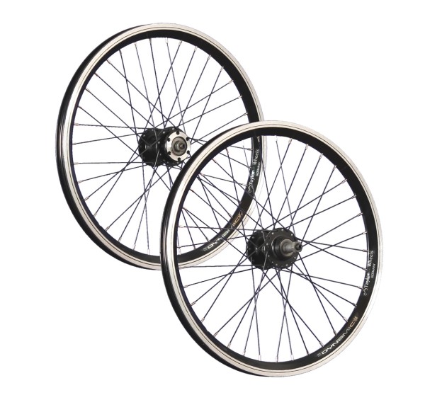 fietswielen 20 inch wielenset Dynamic4 6 disc zwart