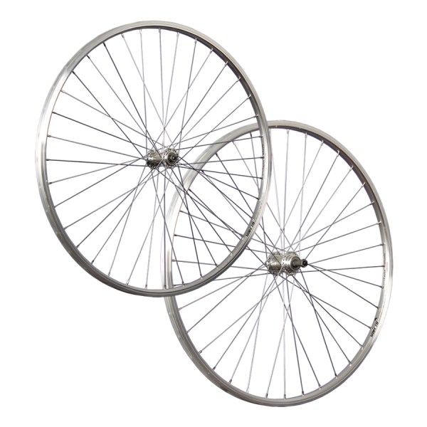 fietswielen 28 inch wielenset holkamer voor cassette zilver