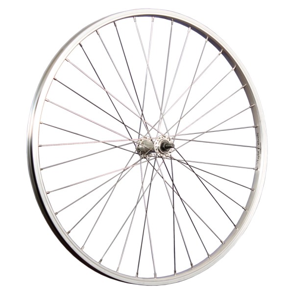 fietswiel 26 inch voorwiel roestvrij staal spaken voorwielnaaf zilver