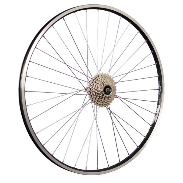 28 inch fiets achterwiel Zac19 Freewheel 8 Snelheid zwart