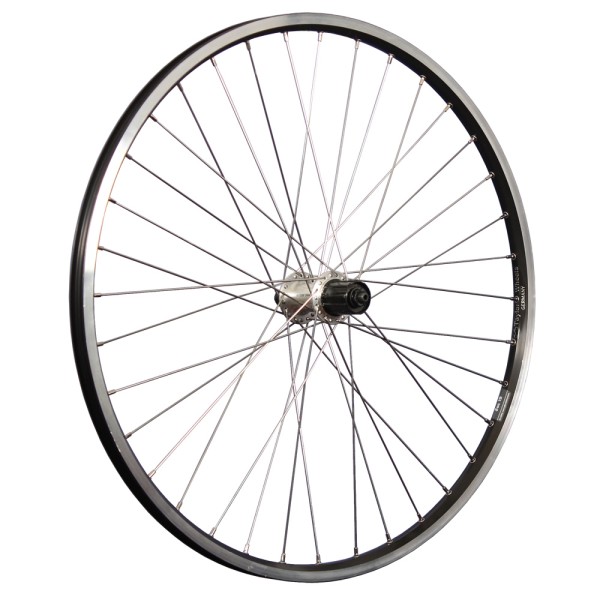 fietswiel 26 inch achterwiel ZAC19 Shimano Tourney 7-10 zwart/zilver