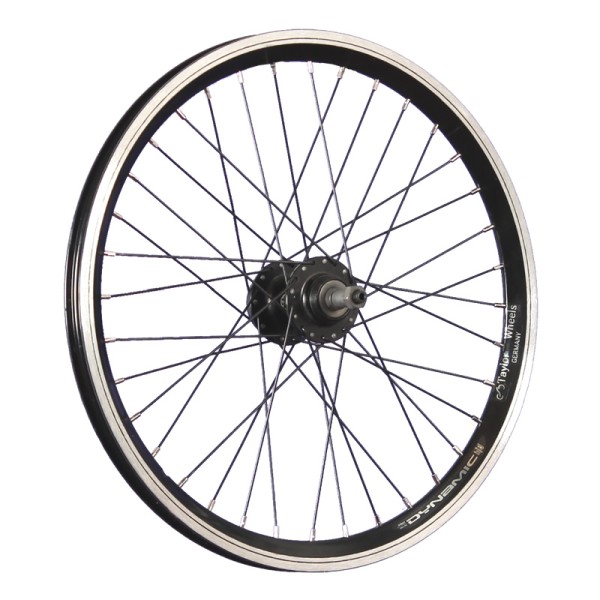 fietswiel 20 inch achterwiel Dynamic4 6 gaten disc 5 - 8 zwart