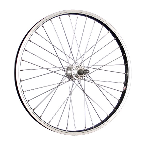 fietswiel 20 inch achterwiel schroefkrans roestvrij staal 406-19 zwart