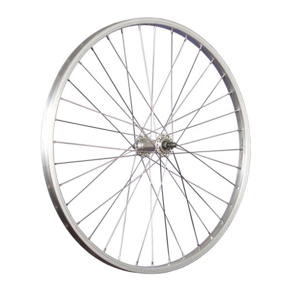 fietswiel 24 inch voorwiel roestvrij staal voorwielnaaf 507-19 zilver