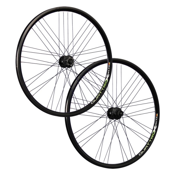 fietswielen 28 inch wielenset Airtec1 Shimano Deore M525 Disc zwart