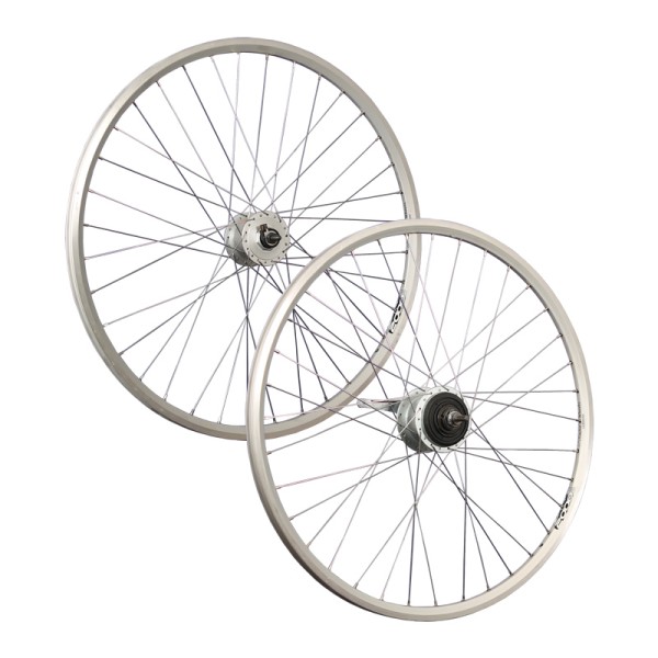 fietswielen 28 inch wielenset naafdynamo Nexus terugtrap zilver